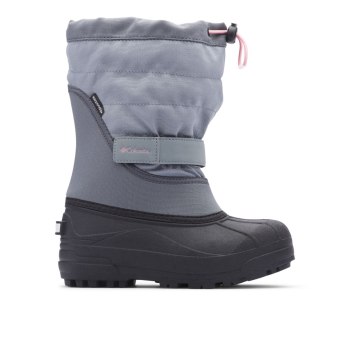 Columbia Laarzen Meisjes, Powderbug Plus II Snow Grijs Roze, 05WOUKING